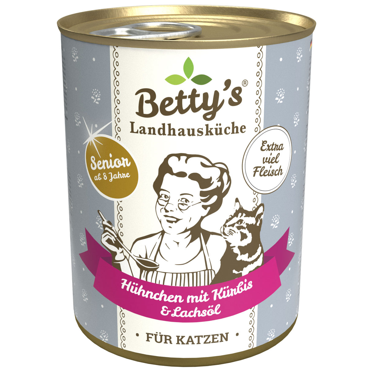 Landhausküche Katze Senior Hühnchen mit Kürbis & Lachsöl