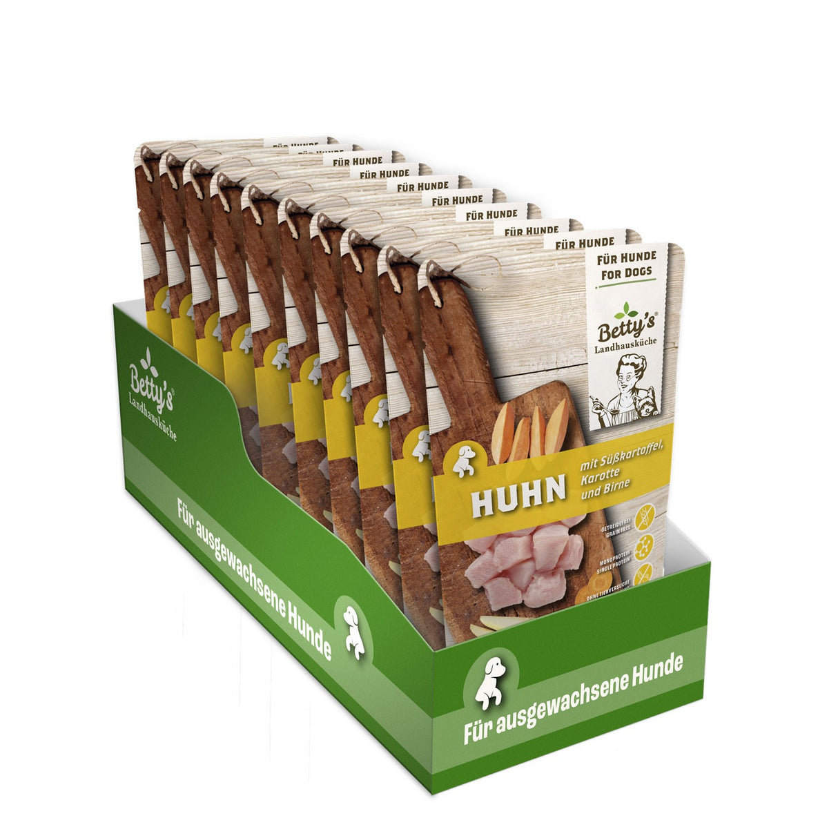 Bettys Frischebeutel Huhn mit Süßkartoffel für Hunde