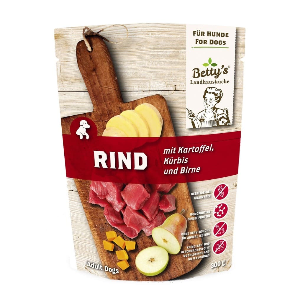 Bettys Hund Frischebeutel Rind mit Kartoffel