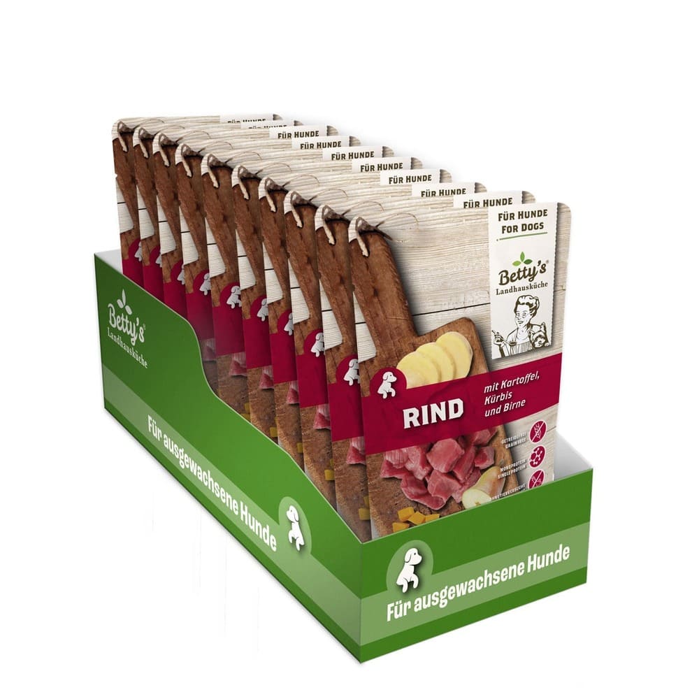 Bettys Hund Frischebeutel Rind mit Kartoffel