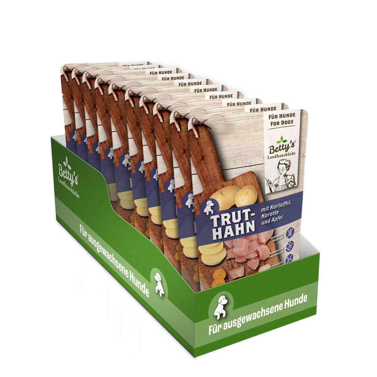 Betty’s Landhausküche Hund Frischebeutel Truthahn mit Kartoffel