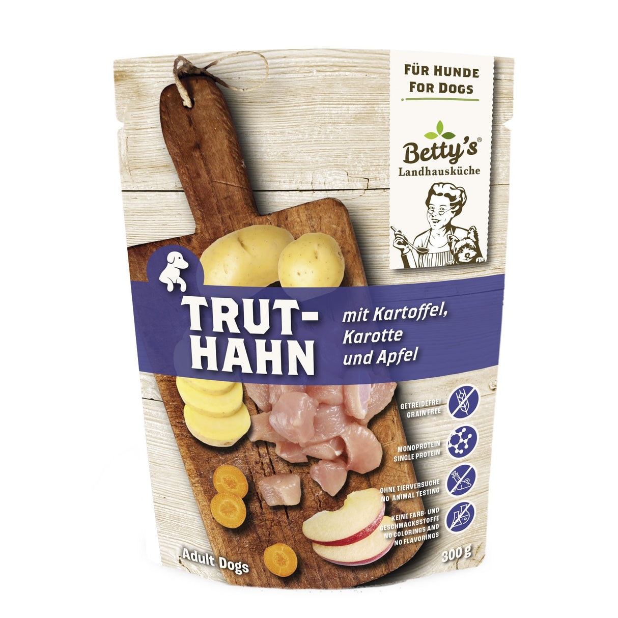 Betty’s Landhausküche Hund Frischebeutel Truthahn mit Kartoffel