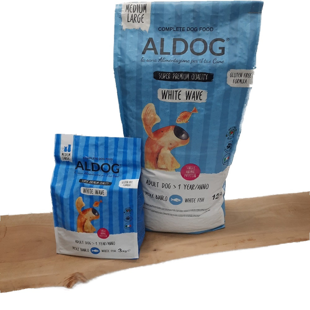 Aldog Adult White Wave Medium/Maxi