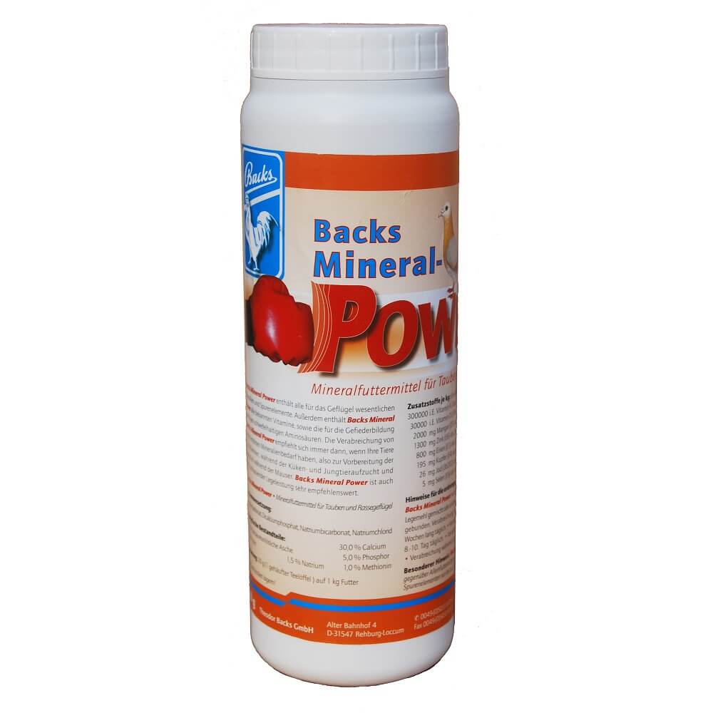 Backs Mineral Power für Tauben und Rassegeflügel