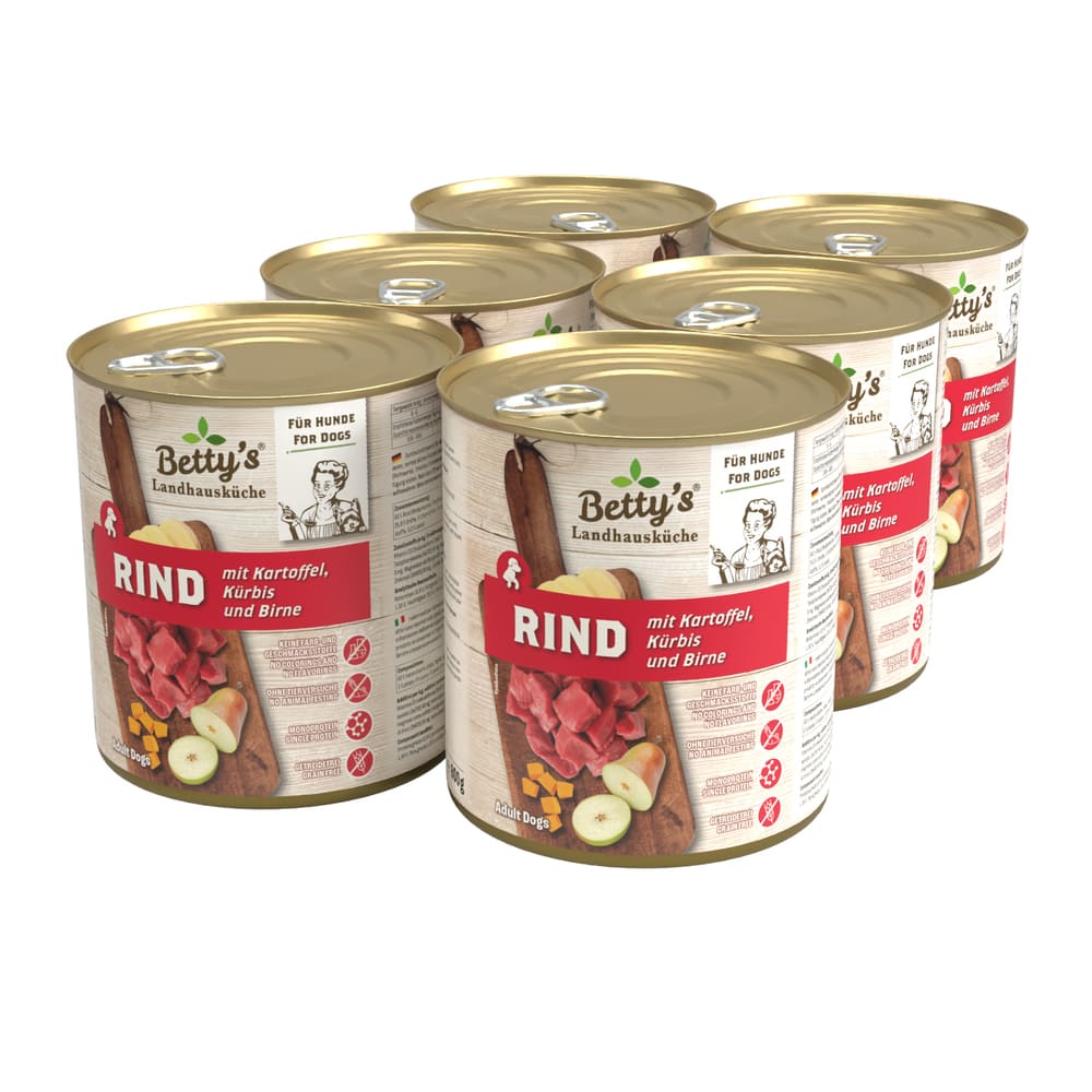 Bettys Komplettmenü Rind mit Kartoffel