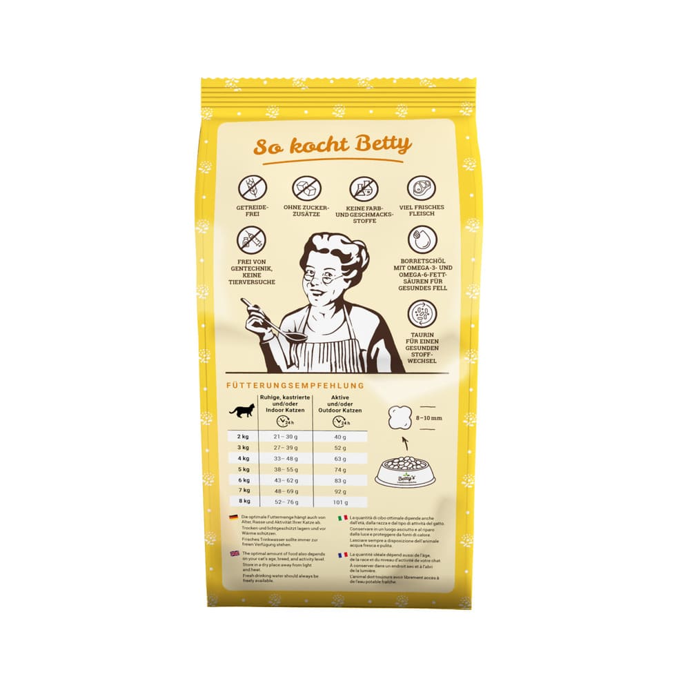 Betty's Katzen Trockenfutter Adult Geflügel pur