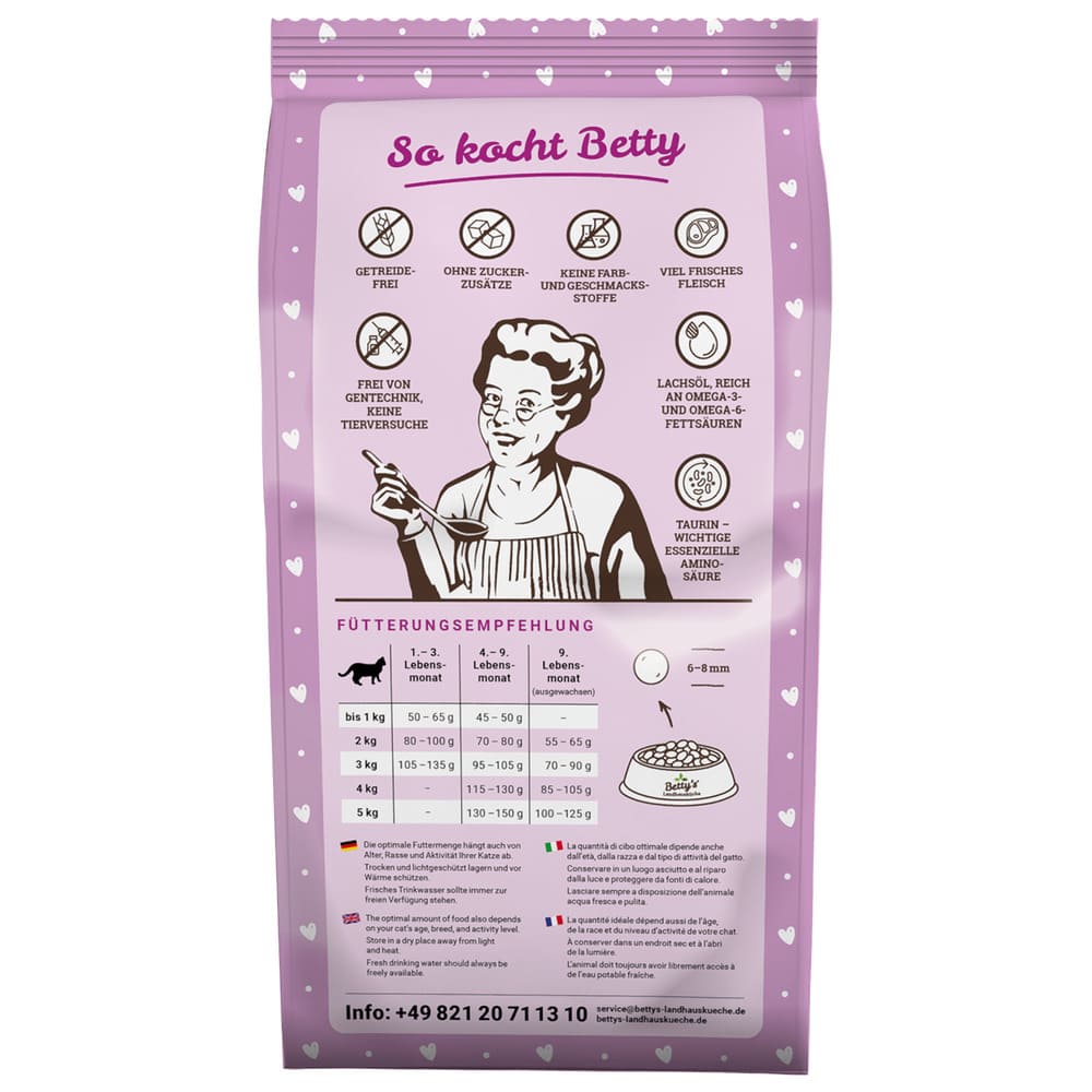 Betty's Kitten Trockenfutter Hühnchen mit Pute