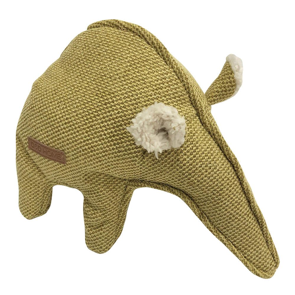 D&D Home Plüsch Spielzeug für Hunde aus Chenillestoff gelb