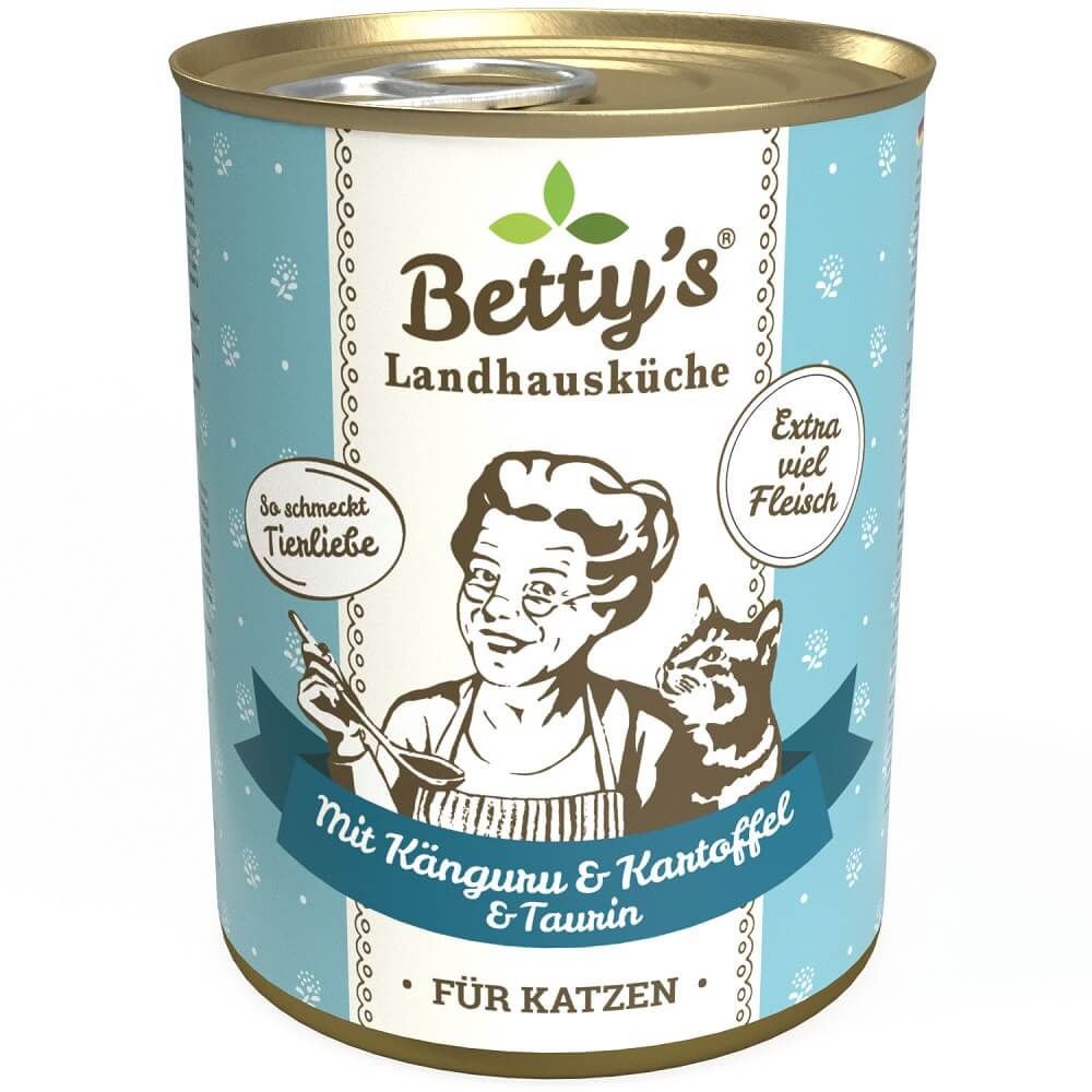 Bettys Känguru Katzenfutter 400g Dosen