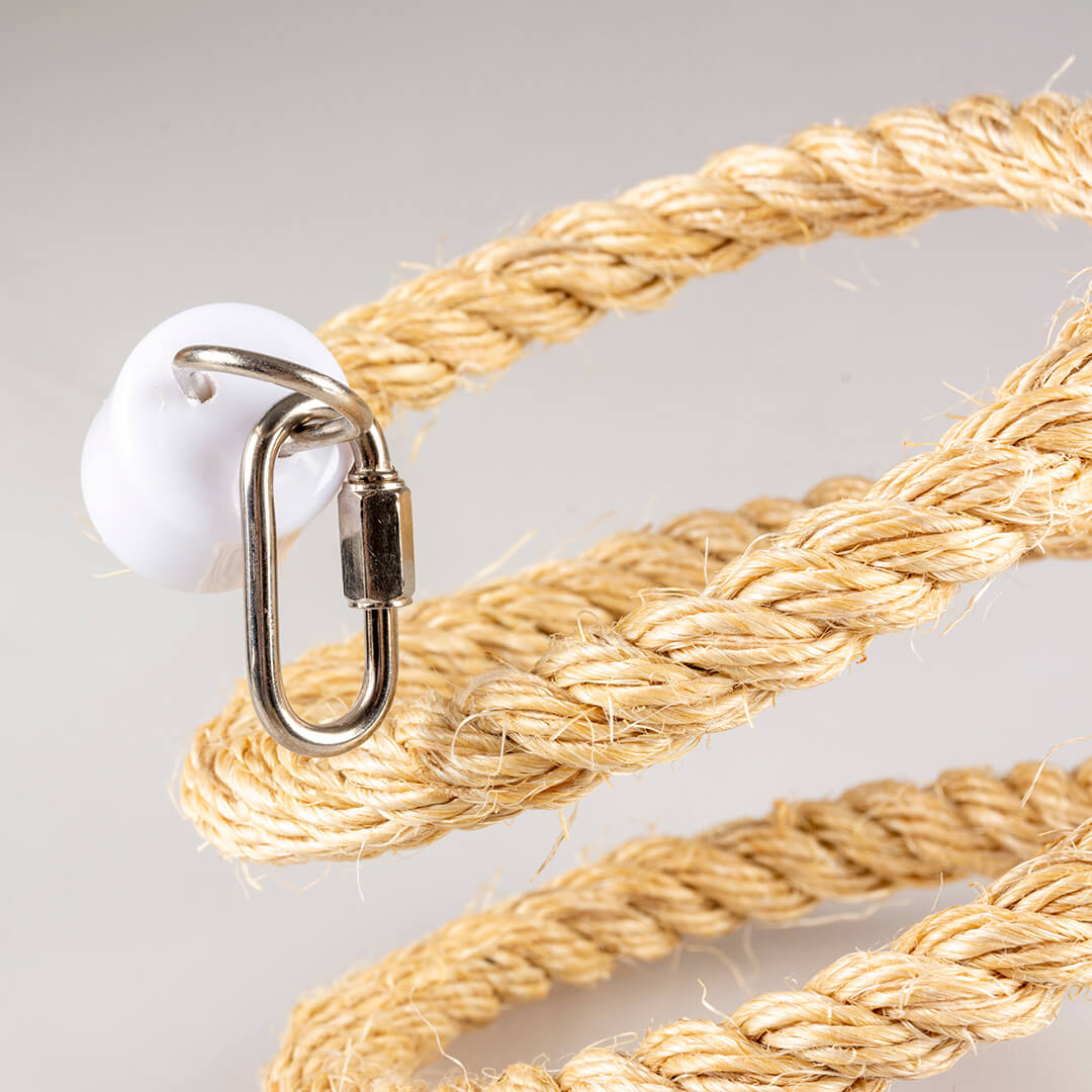 Kletterspirale aus Sisal mit Glöckchen