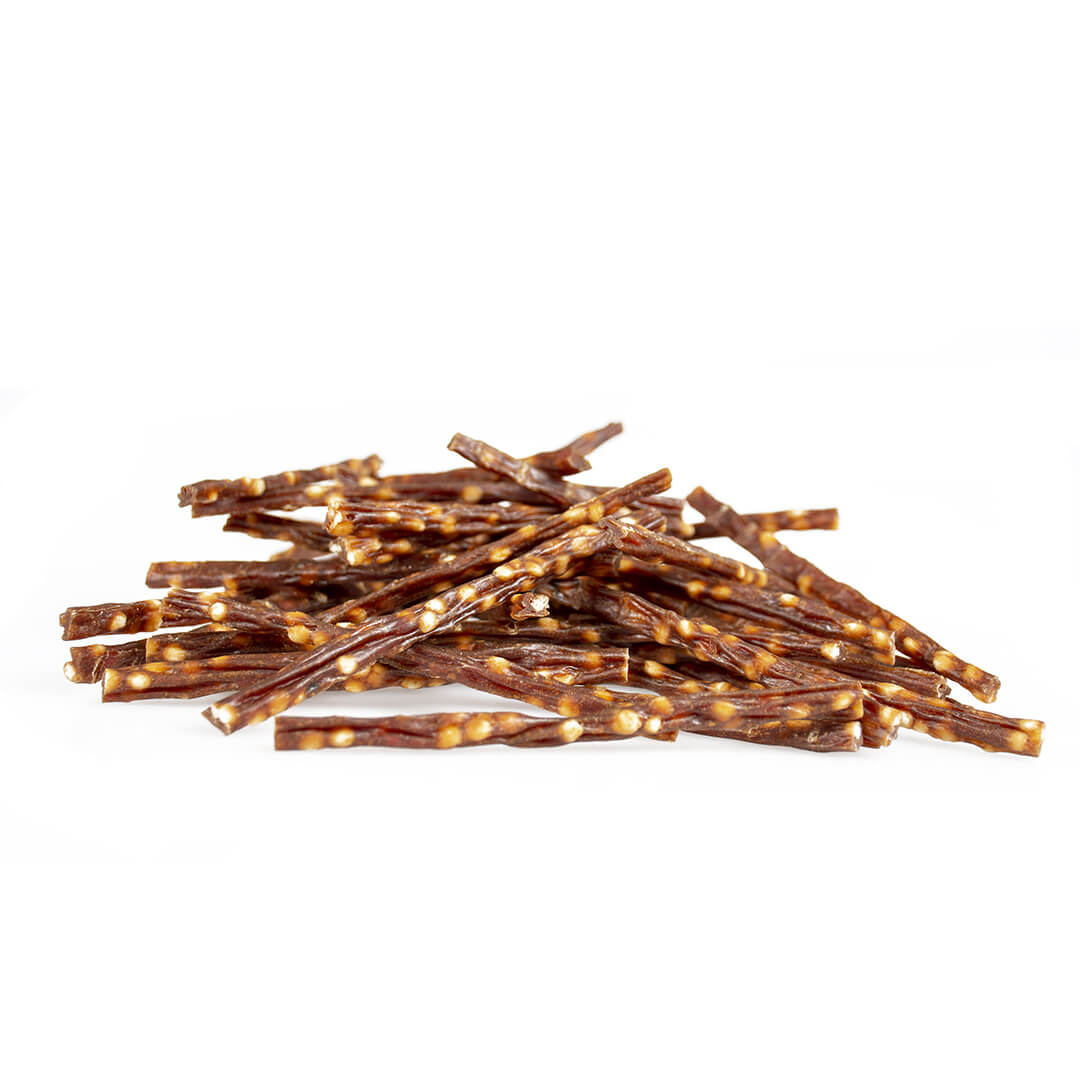 Kausnacks auf Basis von Lamm & Reis