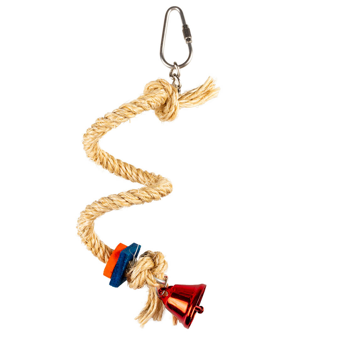 Spiralseil mit bunter Glocke