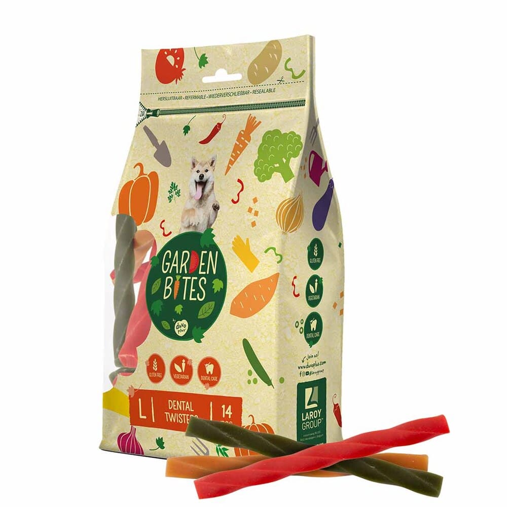 Garden Bites Dental Twisters - Snacks vegan für Hunde