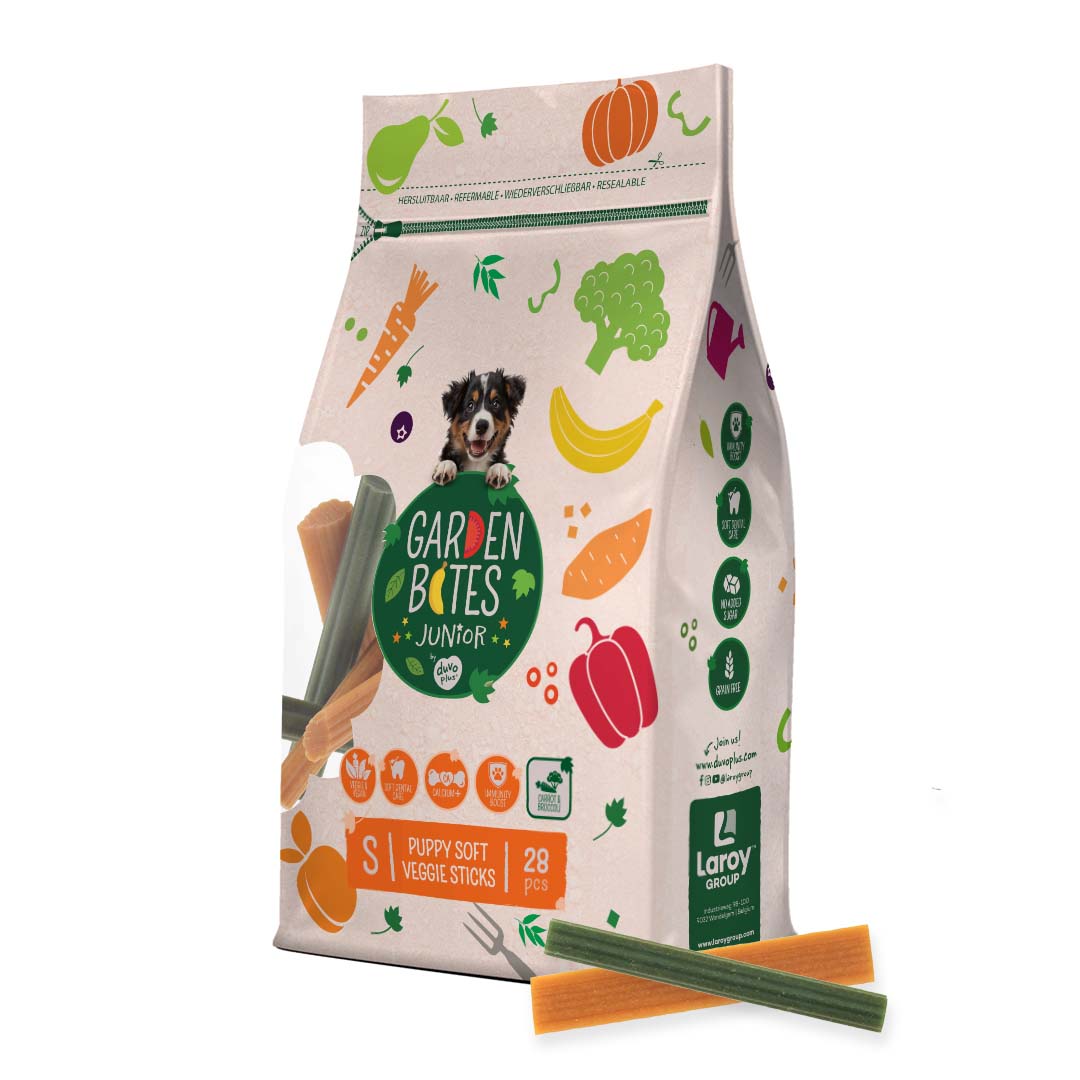 Garden Bites Puppy Soft Veggie Sticks - vegane Snacks für Hundewelpen