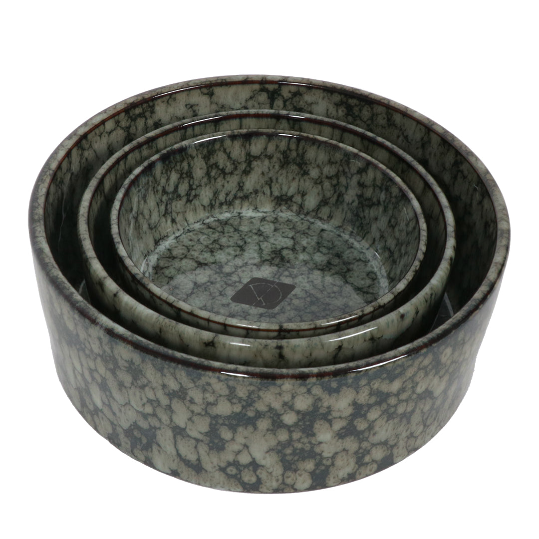 Keramik Hundenapf Jasper green marble
