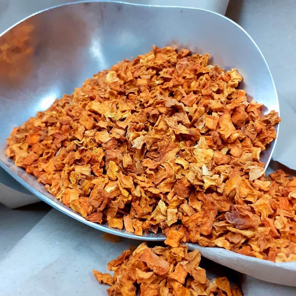 Kürbiswürfel - Kürbis für Hunde und Nager