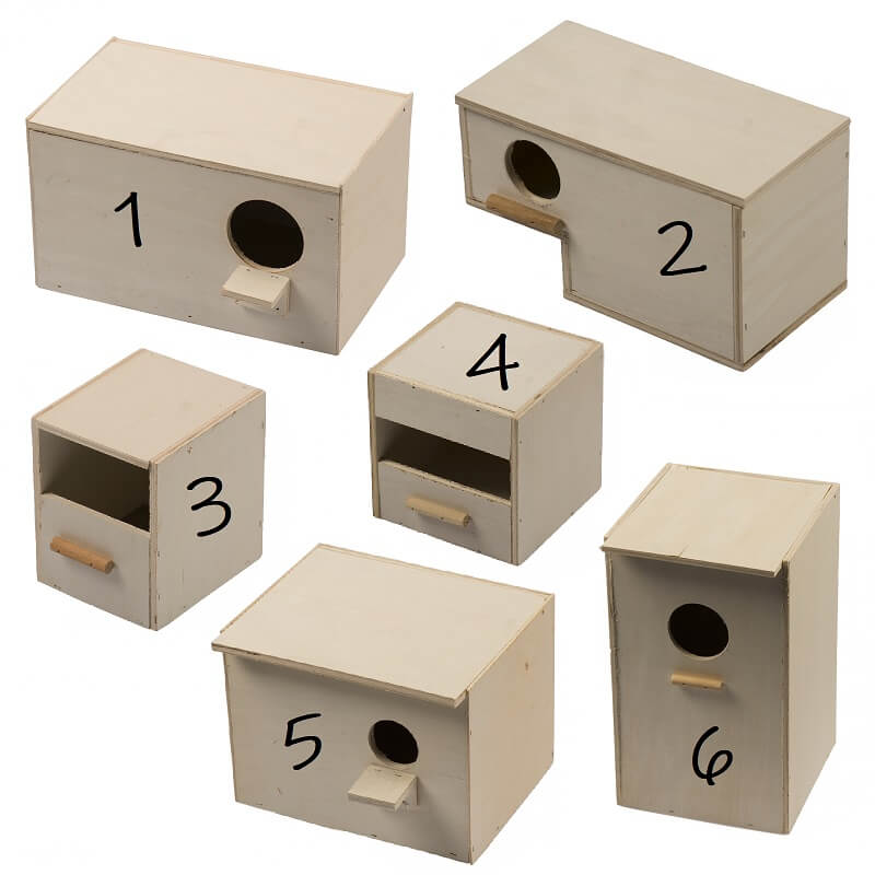 Nistkasten für Vögel nach Art