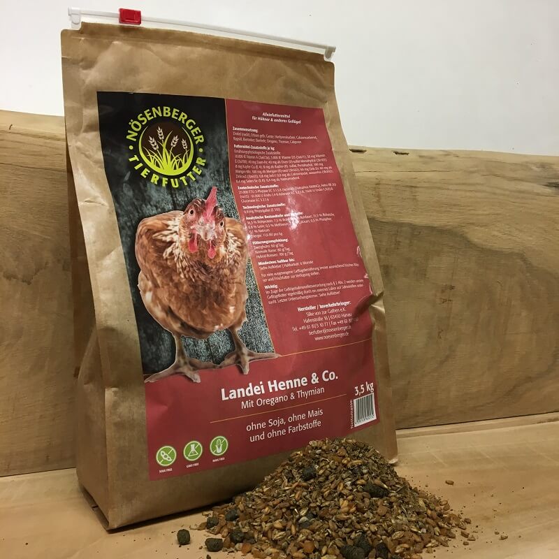 Hühnerfutter mit Oregano und Thymian