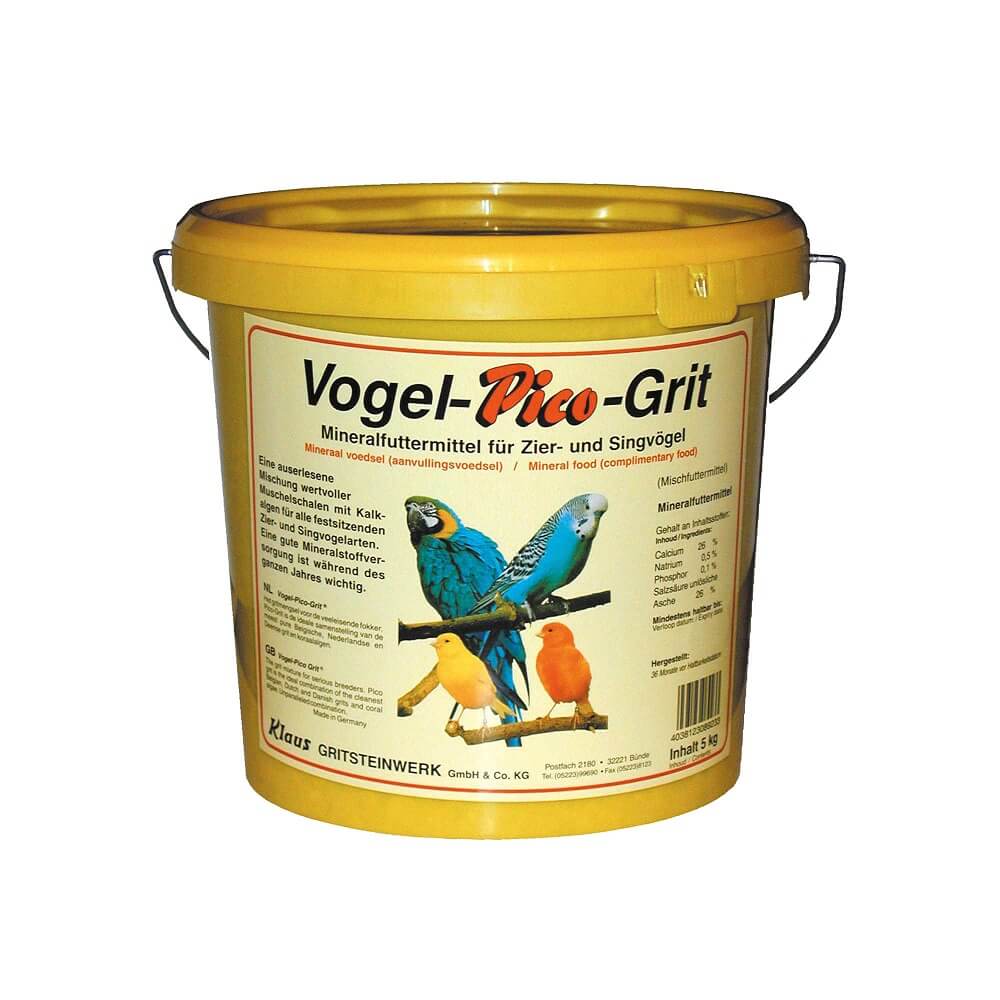 Klaus Pico Vogelgrit Mineralfutter für Zier- und Singvögel