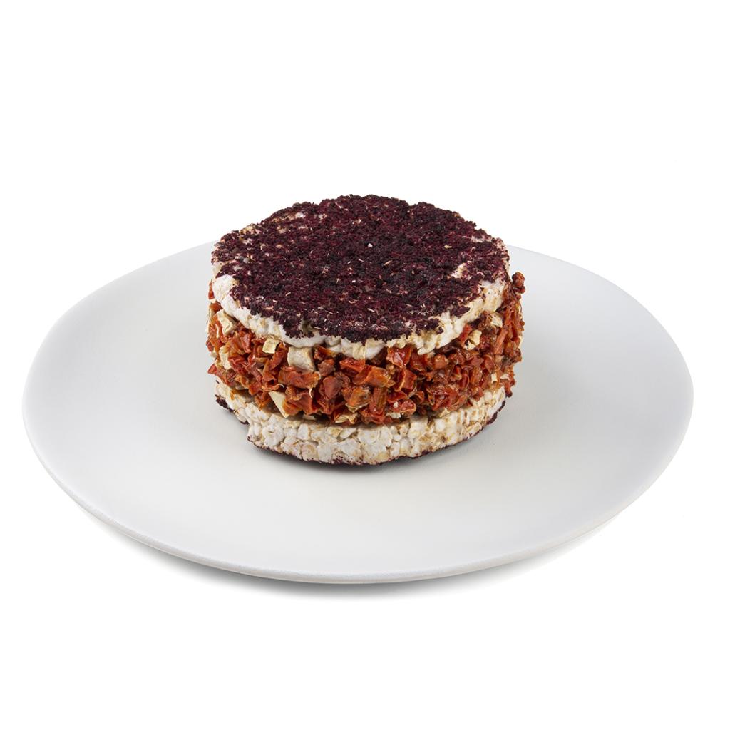 Reisscheibe mit Karotten und Rote Beete