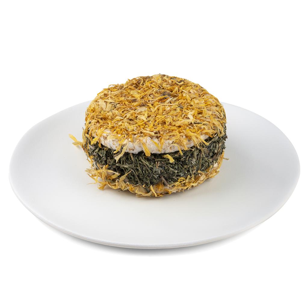 Reisscheibe mit Blüten