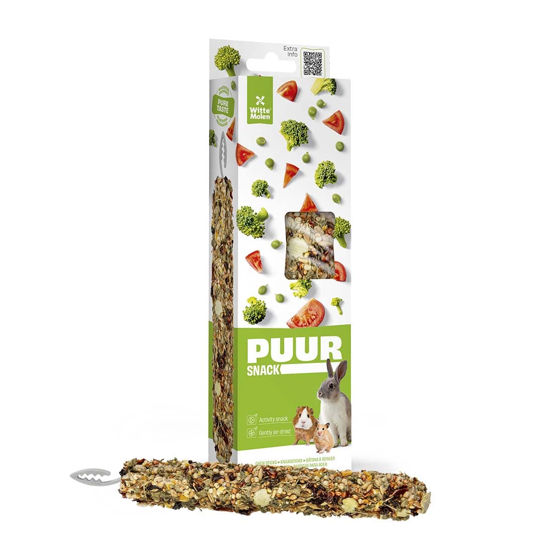 Puur Nagersnack XXL Sticks mit Erbse und Tomate