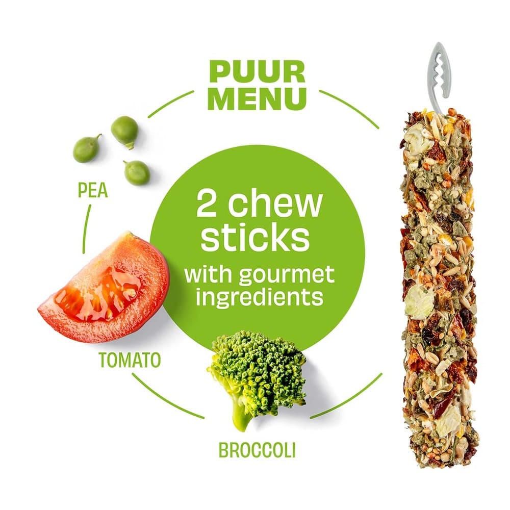 Puur Nagersnack Sticks mit Erbse und Tomate