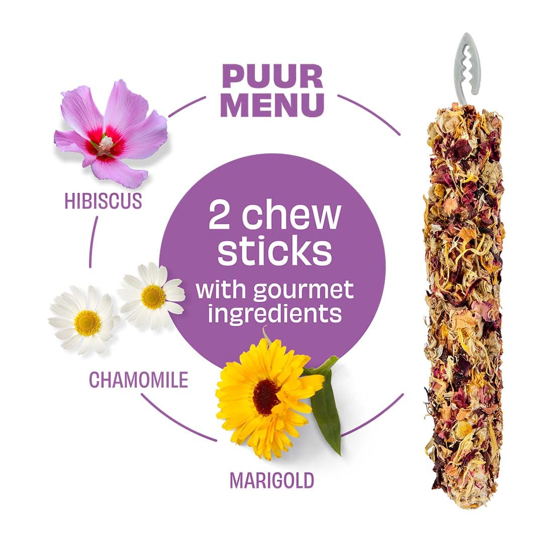 Puur Nagersnacks mit Hibiskus Ringelbume und Kamille