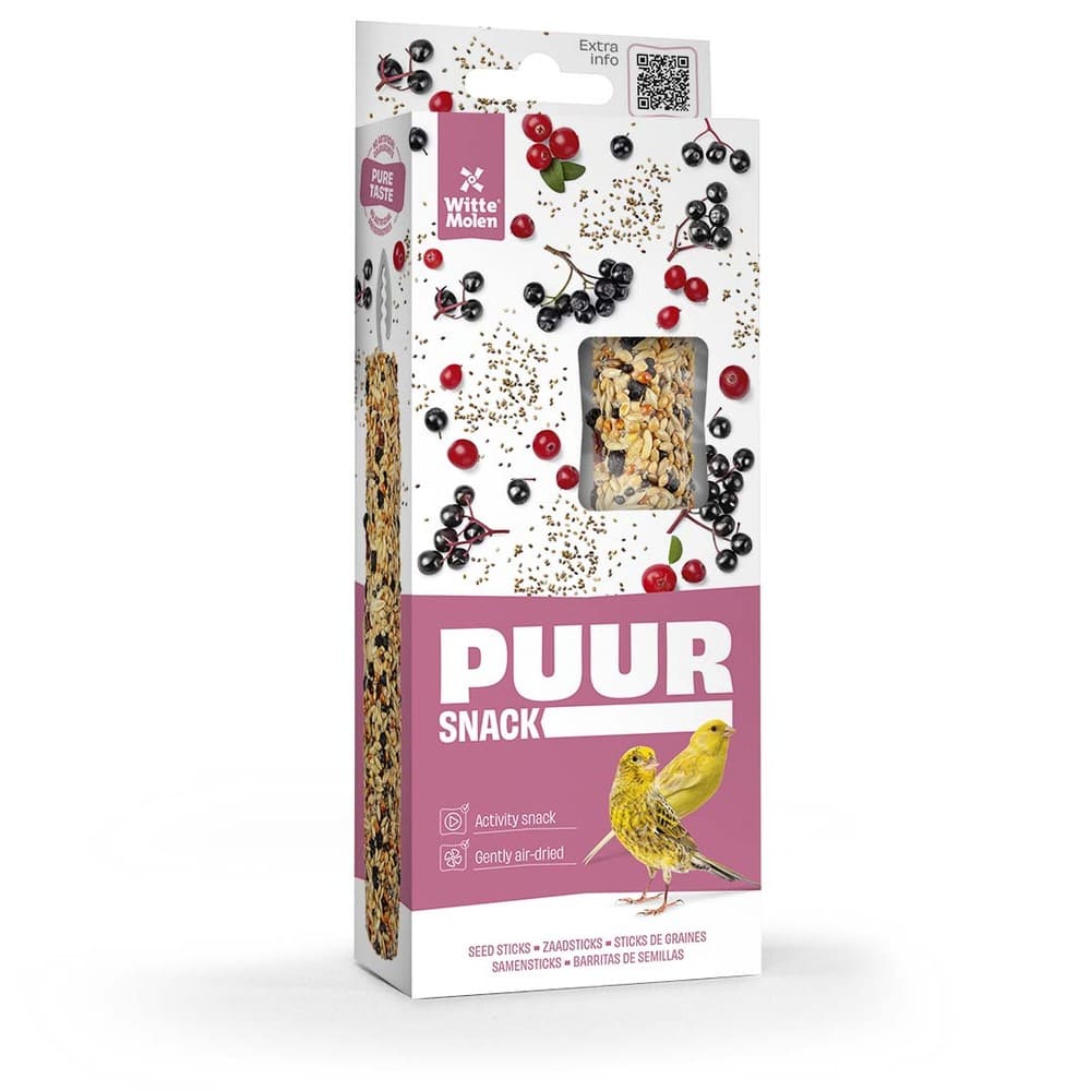 Puur Snack Sticks für Kanarienvögel Holunder Chia