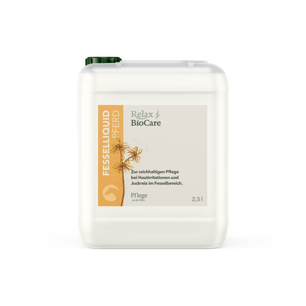 Relax Fesselliquid für Pferde im 2,5 Liter Nachfüll Kanister