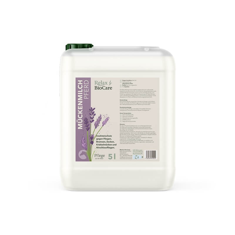 Mückenmilch für Pferde im Kanister