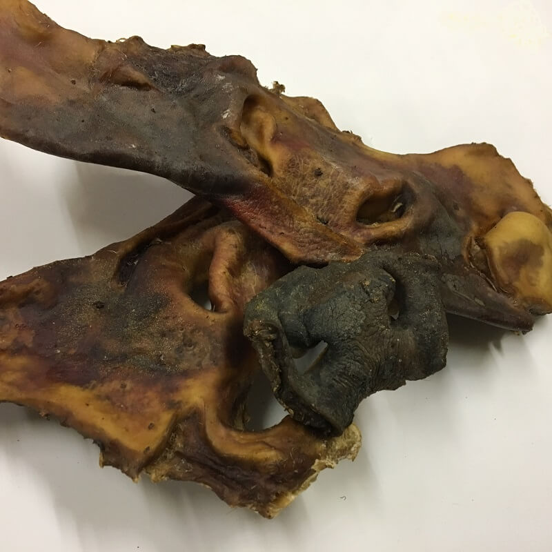 Getrocknete Rindernasen Platten für Hunde