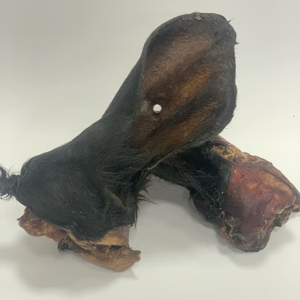 Rinderohren mit Fell für Hunde