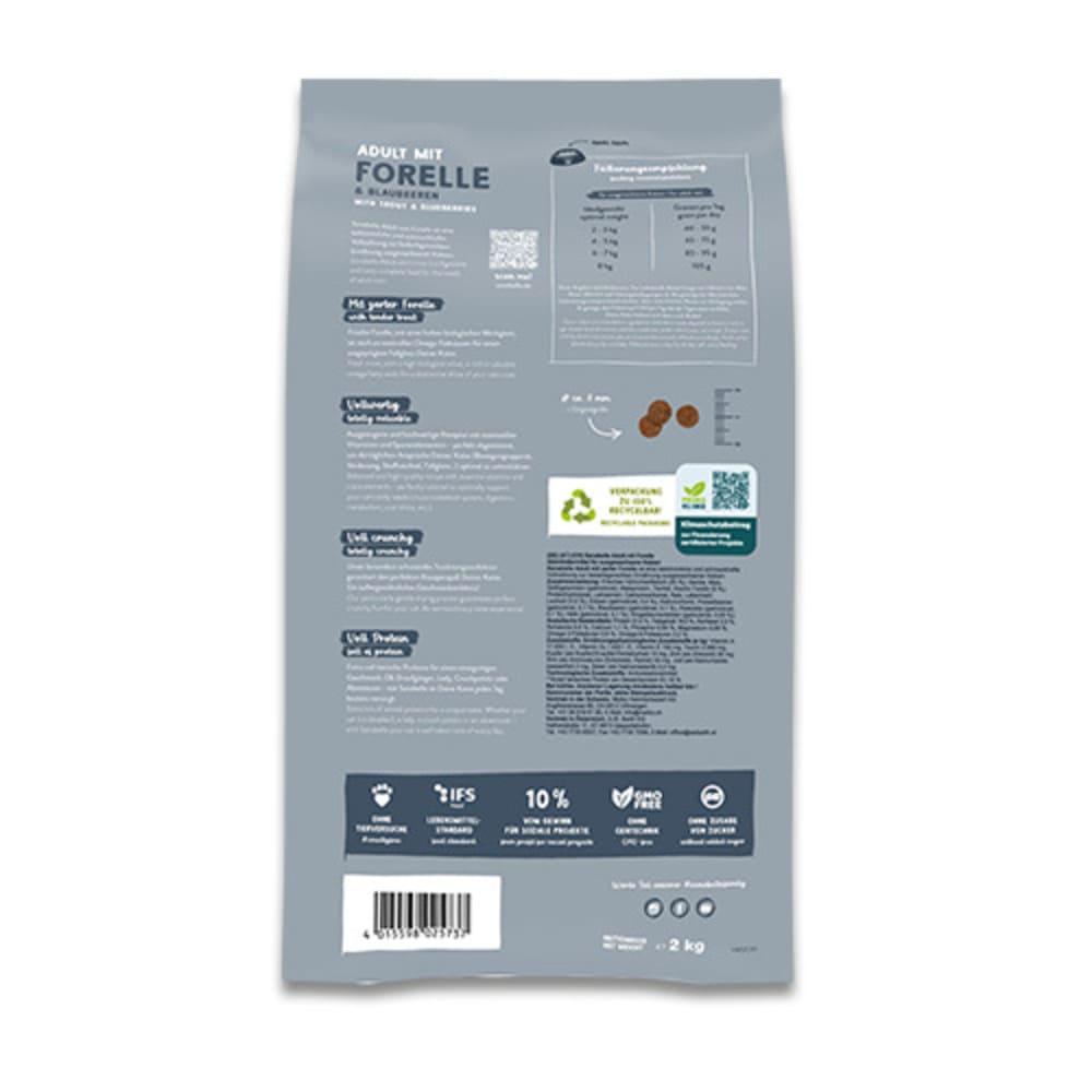 Sanabelle Adult mit Forelle & Blaubeere