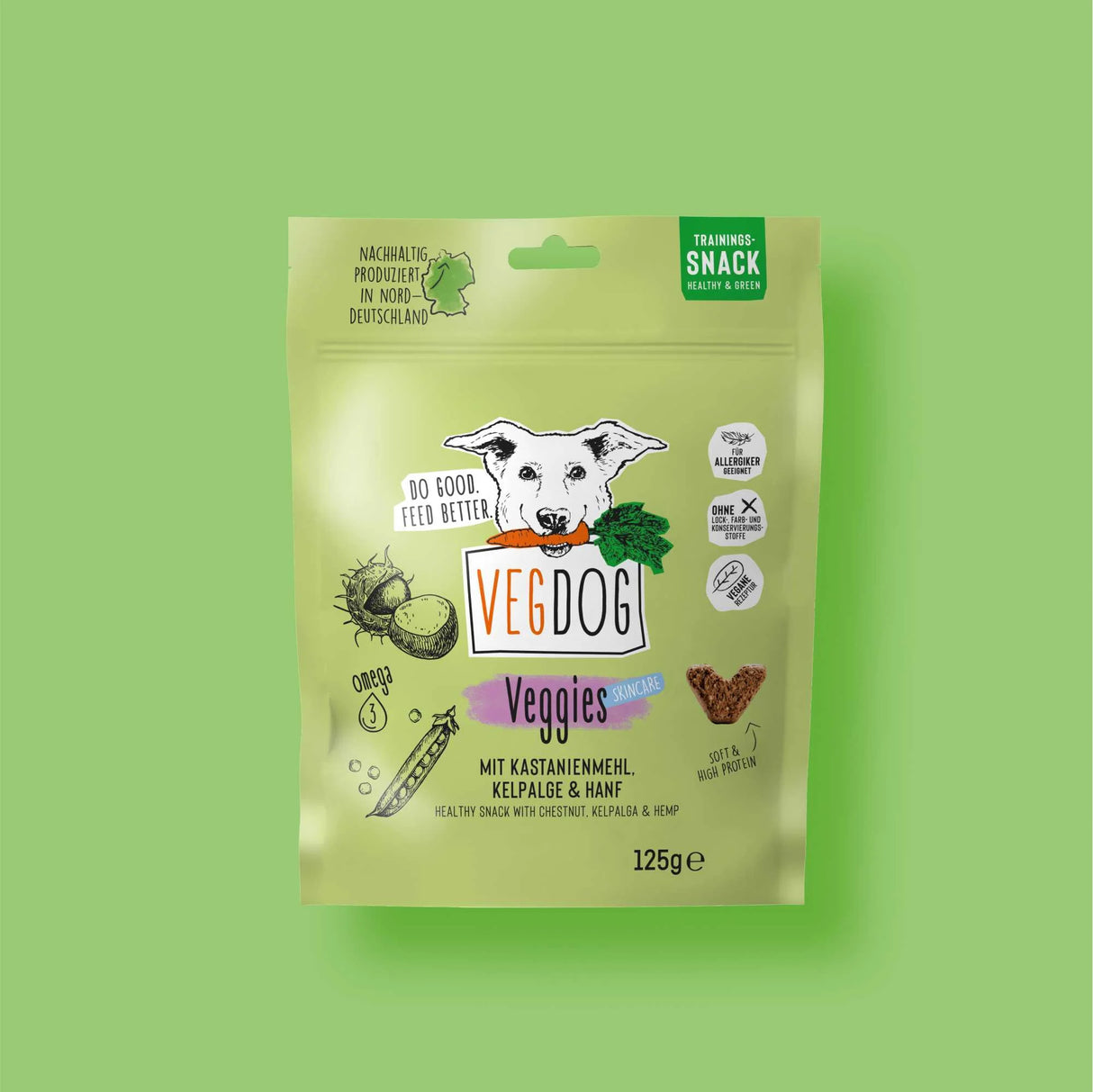 VegDog Veggies Skincare Leckerlis für Haut & Fell
