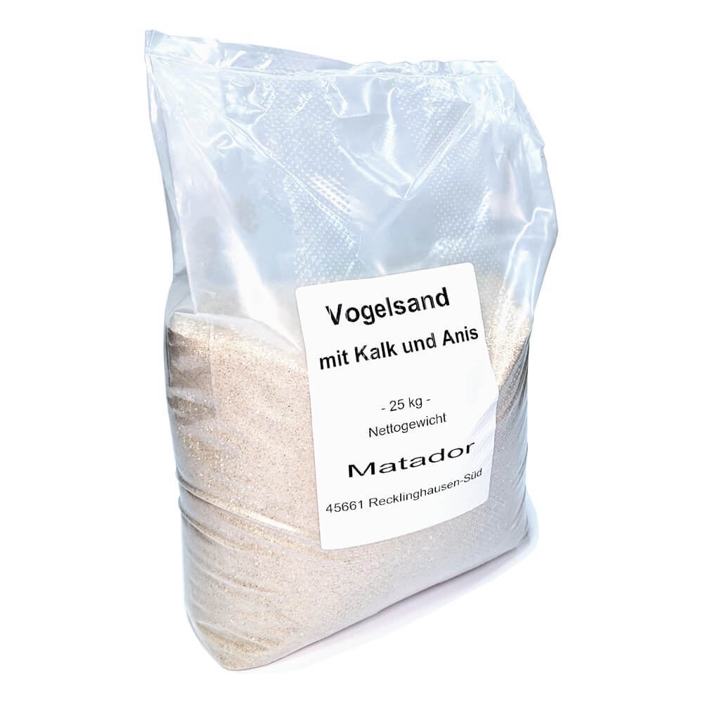 Vogelsand ganzer Sack mit 25 kg