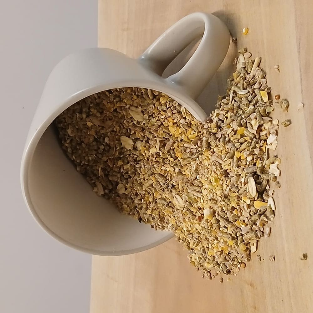 Wachtelfutter Komplettmix - Pellets mit Grützfutter
