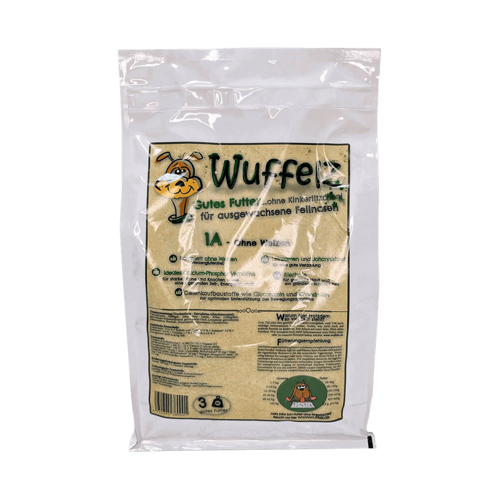 Wuffelz Hundetrockenfutter 1A ohne Weizen