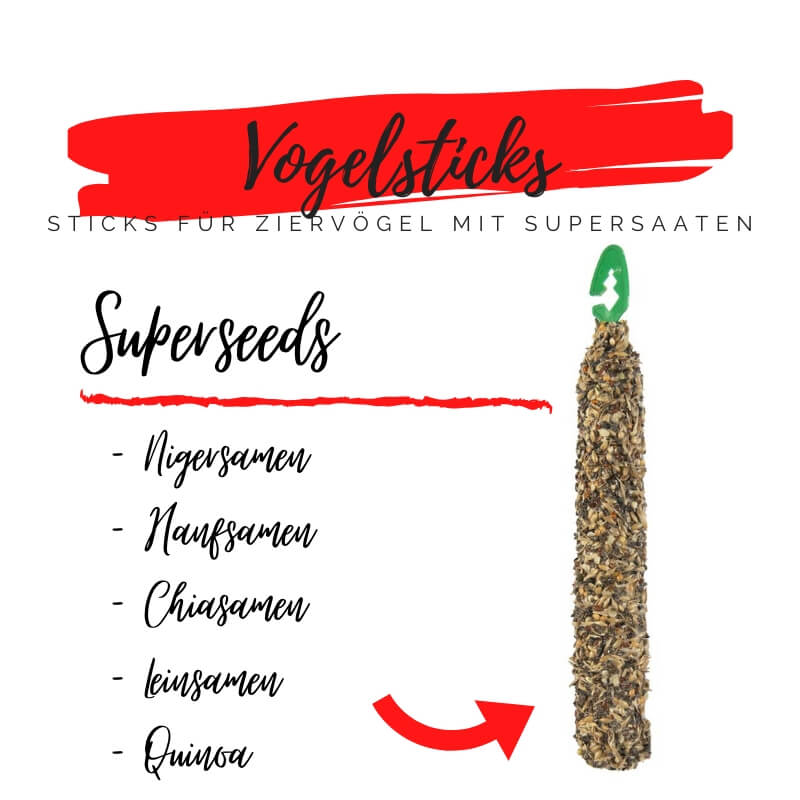 Puur Pauze Samensticks für Vögel