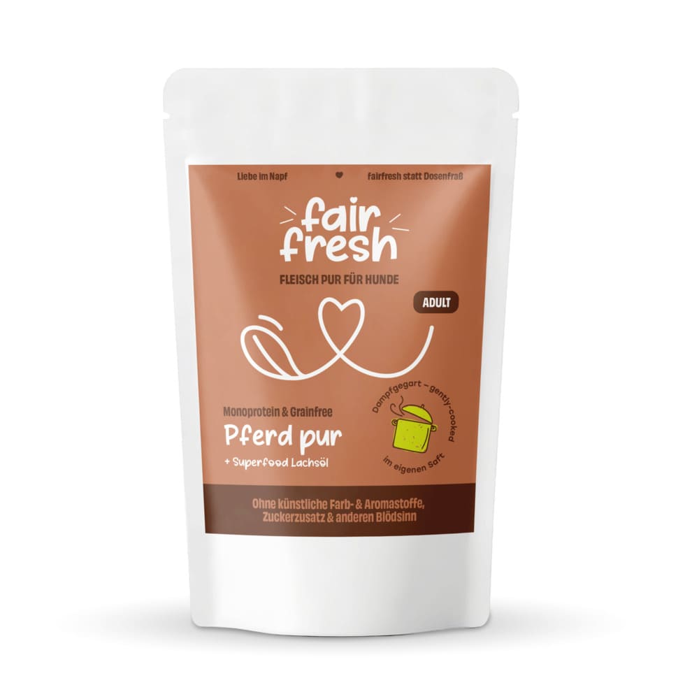 FairFresh Hundefutter Pferd PUR