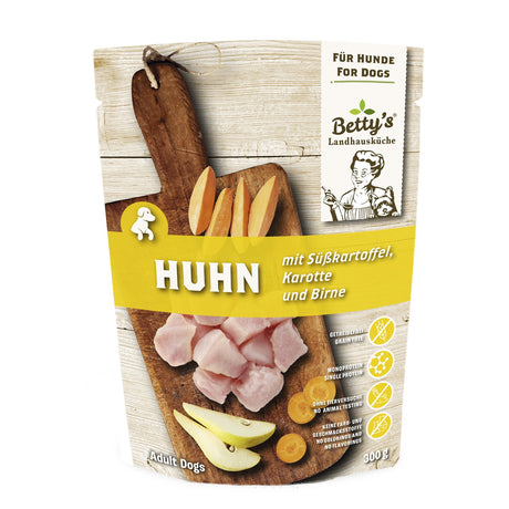 Bettys Frischebeutel Huhn mit Süßkartoffel für Hunde