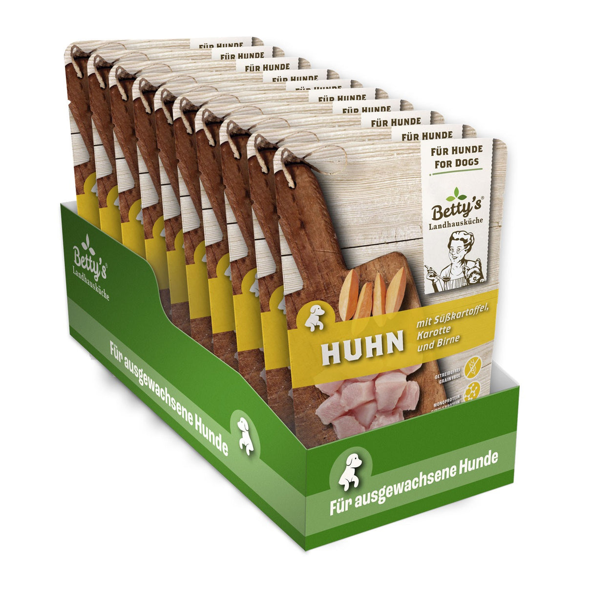 Bettys Frischebeutel Huhn mit Süßkartoffel für Hunde