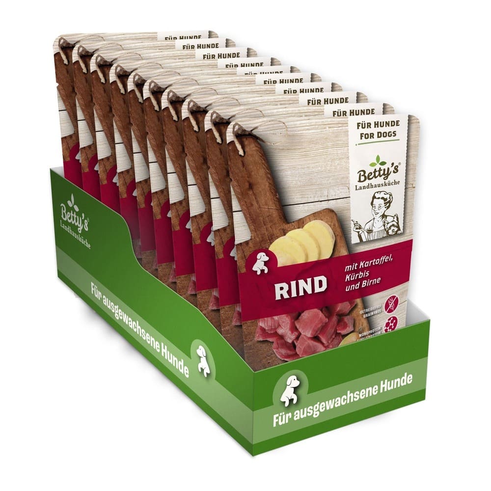 Bettys Hund Frischebeutel Rind mit Kartoffel
