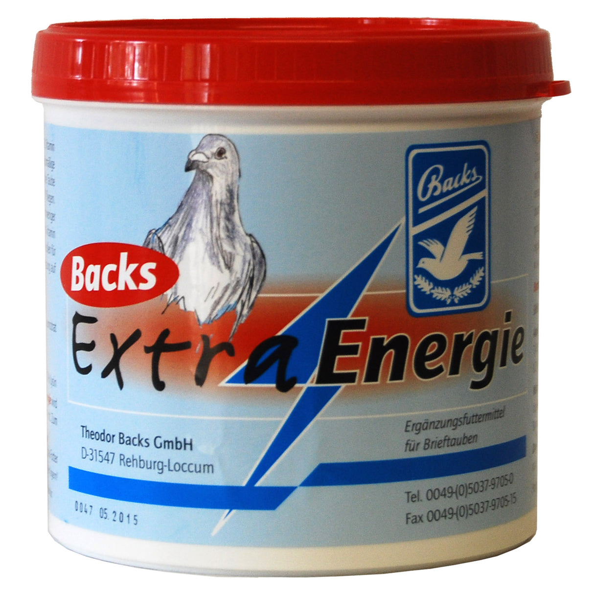 Backs Extra Energie für Tauben