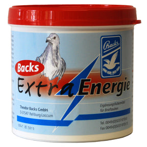 Backs Extra Energie für Tauben