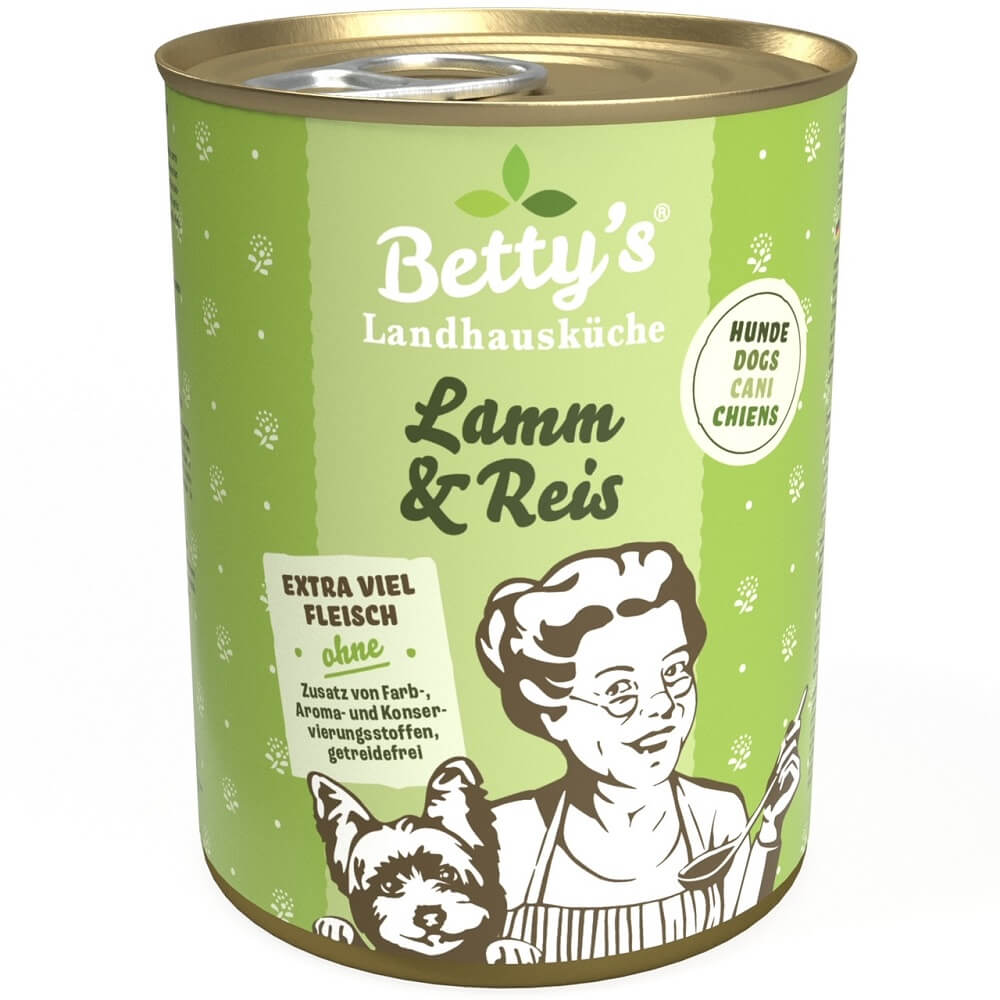 Landhausküche Hunde Lamm und Reis