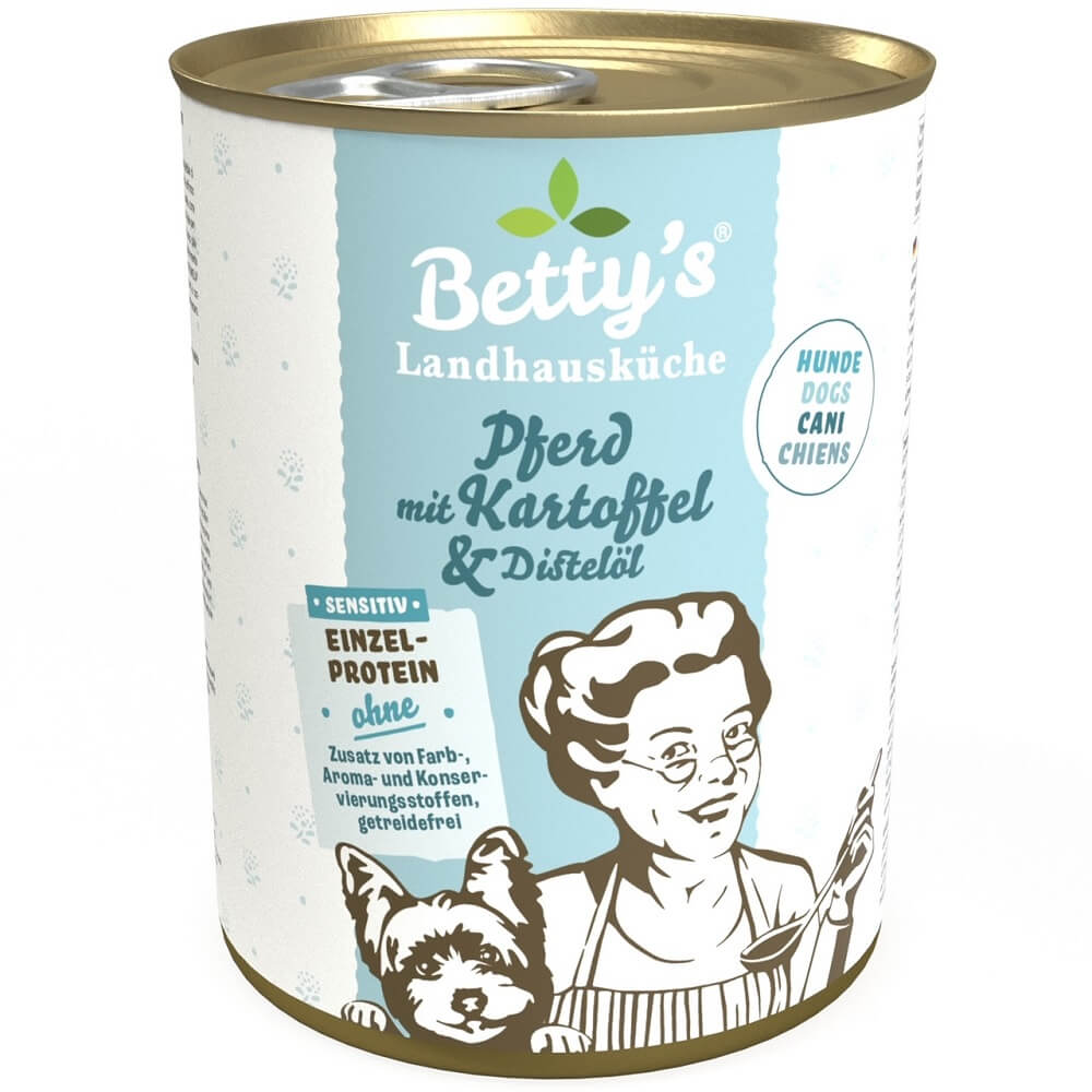 Landhausküche Hunde Sensitive Pferd mit Kartoffel