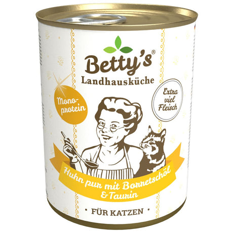 Betty's Katzen Nassfutter Dosen Monoprotein Huhn PUR