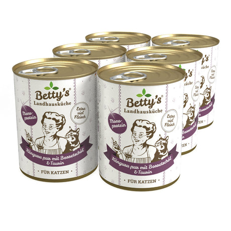 Betty's Nassfutter für Katzen Känguru PUR