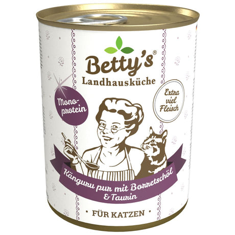 Betty's Nassfutter für Katzen Känguru PUR